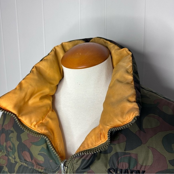 Shady Ltd Camo Reversible DOWN Insulated Puffer Vest - Picture 3 of 12
